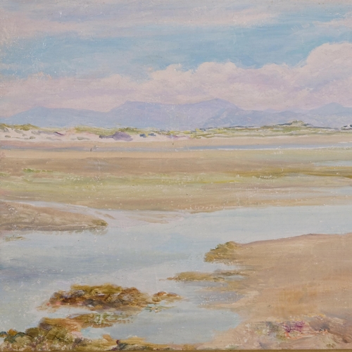 536 - Edward Steel Harper (1878 - 1951), the estuary at Llanbedr, 1932, oil on board, signed with monogram... 