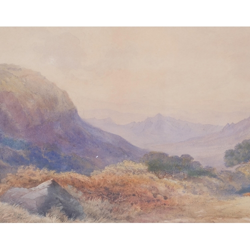 618 - A Fielder, extensive landscape Mahabaleshwar, Ghanli India, watercolour, signed and dated 1935, 26cm... 