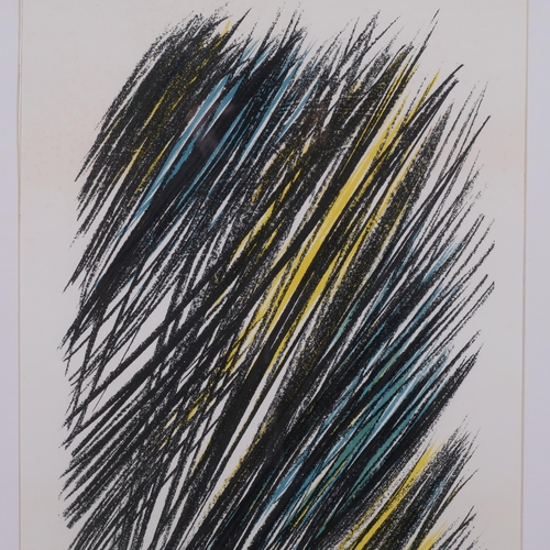 631 - Hans Hartung, abstract L19, lithograph, 1957/8, signed in pencil, artist's proof, 59cm x 37cm, frame... 