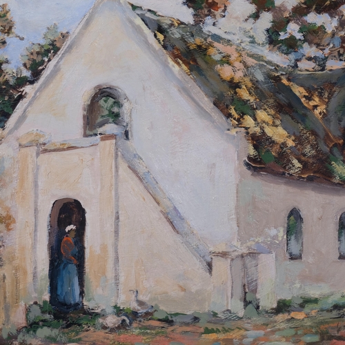 649 - Sydney Taylor (South African, 1870 - 1952), white washed buildings, oil on board, signed, 35cm x 46c... 