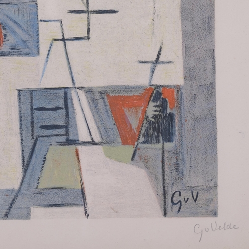 623 - Geer Van Velde (1898 - 1977), composition II, lithograph, Galerie Maeght, signed in pencil, no. 64/1... 