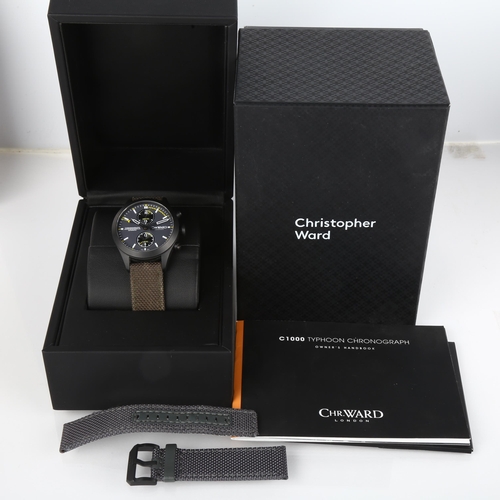 1004 - CHRISTOPHER WARD - a PVD coated ceramic and titanium C1000 Typhoon FGR4 Cockpit Edition automatic ch... 