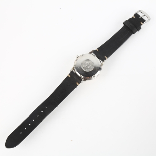 1009 - OMEGA - a stainless steel Geneve automatic wristwatch, ref. 165.002, circa 1968, silvered dial with ... 