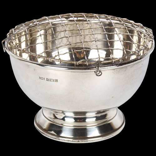 1482 - An Elizabeth II silver pedestal rose bowl, SJ Rose & Son, Birmingham 1970, diameter 15cm, height 9cm... 