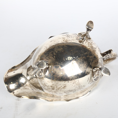 1496 - A George V silver sauce boat, James Dixon & Sons, Sheffield 1926, length 15.5cm, 6.7oz