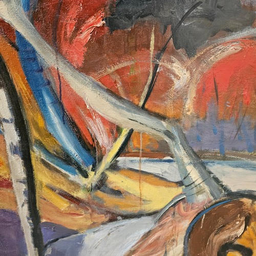 521 - John Melville (1902 - 1986), Twisted Landscape, oil on canvas 1964, signed, titled and dated verso, ... 