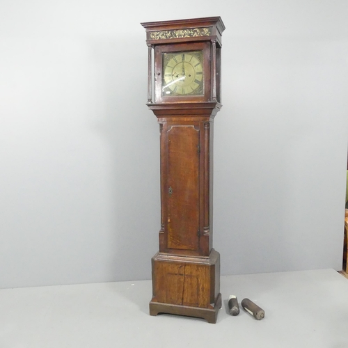 2161 - FODEN - A Georgian 8-day oak cased longcase clock, with  11