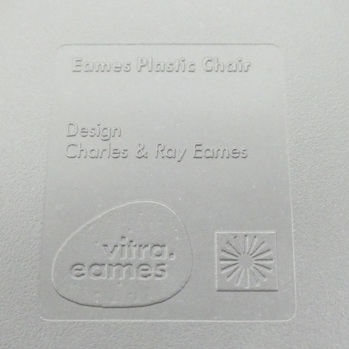 2043 - CHARLES EAMES - A set of six Vitra DSS dining chairs, with maker's label and moulded maker's marks. ... 