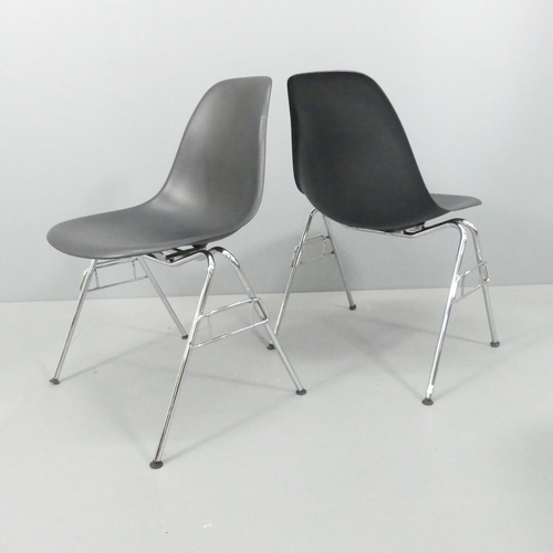 2044 - CHARLES EAMES - A set of six Vitra DSS dining chairs, with maker's label and moulded maker's marks. ... 