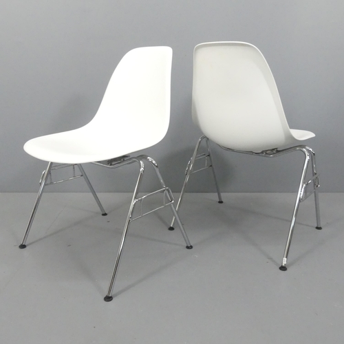 2045 - CHARLES EAMES - A set of six Vitra DSS dining chairs, with maker's label and moulded maker's marks. ... 