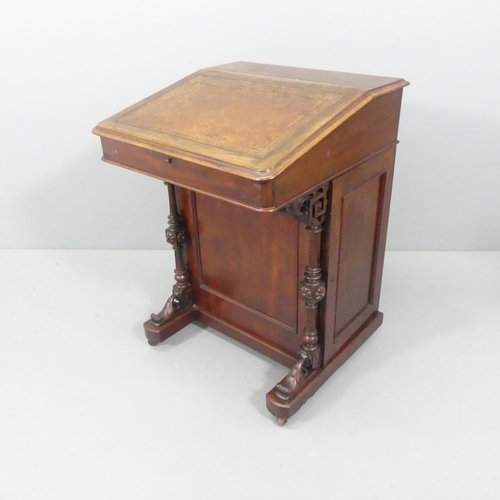 2215 - An antique mahogany Davenport. 59x81x59cm.