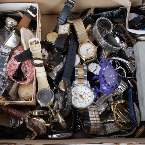 1003 - A quantity of wristwatches and pocket watches, including Seiko, Citizen quartz, etc