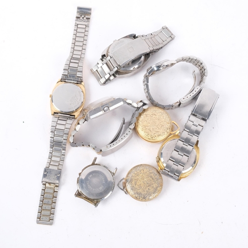 1064 - Various wristwatches, including Seiko 5 automatic, 6119-5000, Roamer Micro quartz, etc