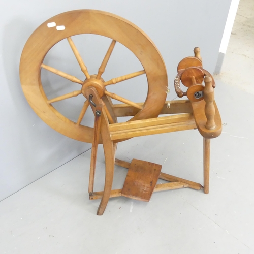 2572 - Ashford of New Zealand - a traditional teak spinning wheel.