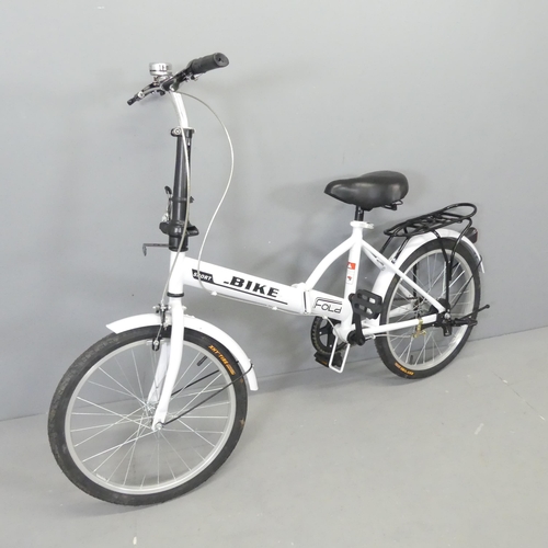 2585 - A single speed folding bike.