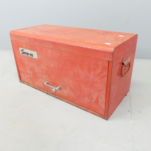 2588 - A Snap-on tool box, with contents to include a socket set, spanners, hammers, etc. 67x44x31cm.