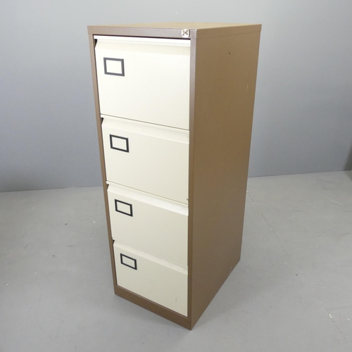 2630 - A metal four-drawer filing cabinet. 47x133x62cm.