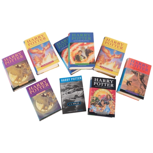 758 - HARRY POTTER - J K ROWLING - a group of hardback and paperback books, including many first editions,... 