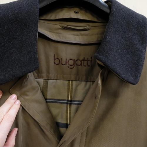 777 - BUGATTI - a gentleman's trench coat, khaki in colour