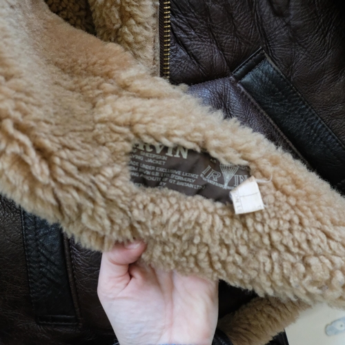 778 - An Irvin RAF style sheepskin aviator flying jacket