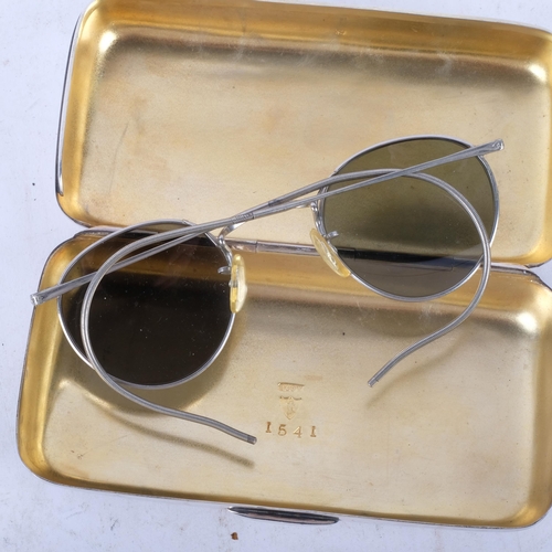 904 - Bourne & A O'Neill, a pair of chrome plated Vintage glasses, glasses are marked 