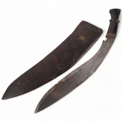 189 - A Malaysian kukri knife and scabbard