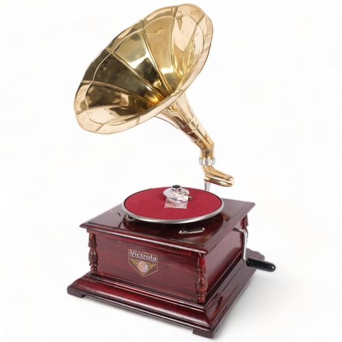 253 - A reproduction Victrola Talking Machine Company gramophone