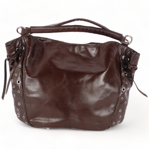 266 - A Paolo Masi brown leather handbag, appears unused