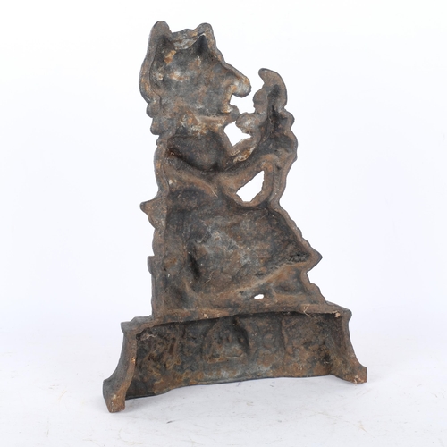 276 - A cast-iron Mrs Punch doorstop, H34cm