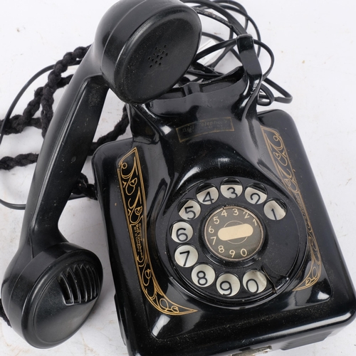 293 - Vintage metal Bell Telephone Company dial telephone