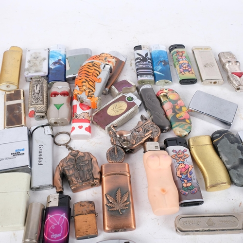 Assorted novelty pocket cigarette lighters