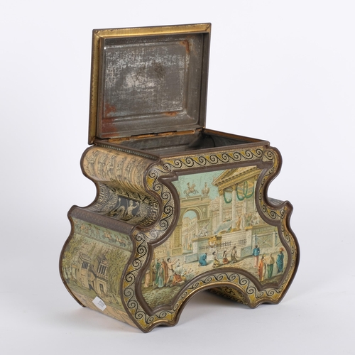 8 - HUNTLEY & PALMER - a Victorian chinoiserie decorated biscuit tin, depicting the Paris Exhibition of ... 