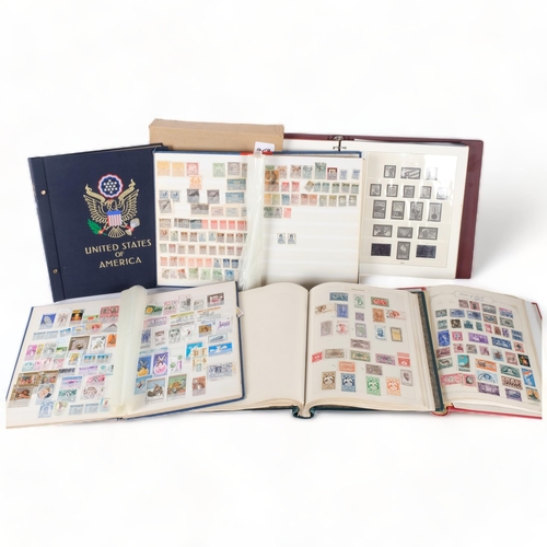 81 - A large quantity of stamp albums, generally UK and worldwide stock books, etc, including several emp... 