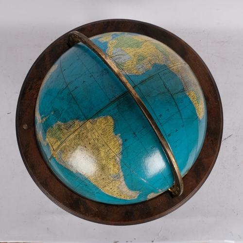 543 - A Vintage American terrestrial globe by Rand McNally, in wooden stand, 37cm diameter overall