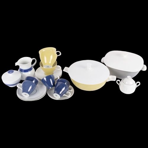 612 - THOMAS (GERMANY) - a group of ceramic ware items, mid-century in design, including several tea and c... 