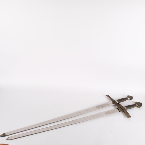 617 - 2 modern replica swords, L104cm (2)