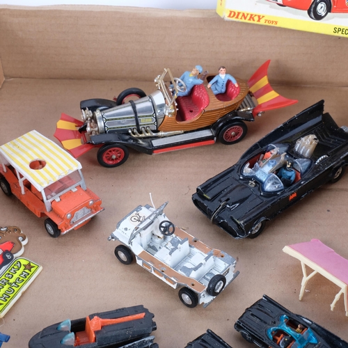 625 - A large quantity of Corgi and Dinky diecast vehicles, all TV and movie related in nature, including ... 