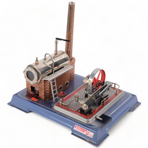 632 - A boxed Wilesco D16 Dampfmaschine Live Steam Stationary steam plant