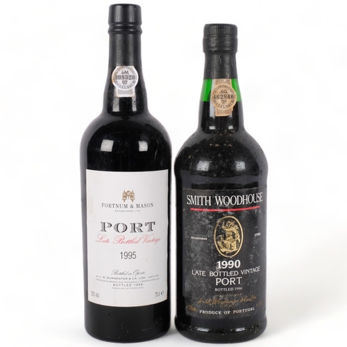 680 - Smith Woodhouse 1990 late bottled Vintage Port, and a Fortnum & Mason 1995 Port