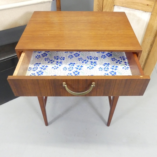 2702 - A mid-century style teak low table, a pine pot cupboard, 45x73x36cm, a Chinese black lacquered box e... 