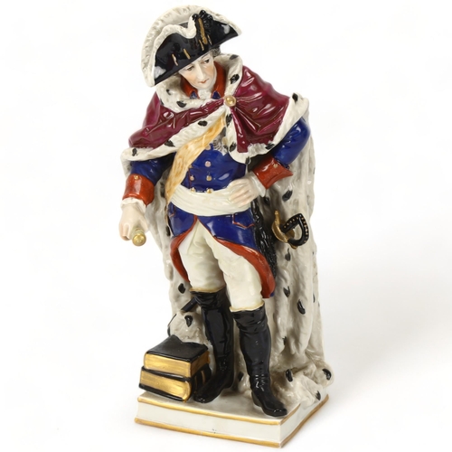 145 - 19th century Volkstedt porcelain figure of a General, height 23cm