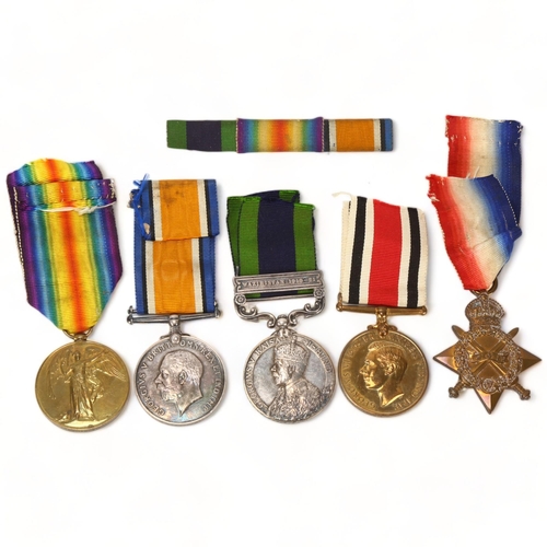 273 - First World War Victory and War medals to 14830 Pte EE Hipperson, Norfolk Regiment, a 1919-21 Indian... 