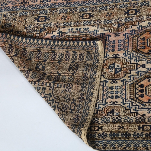 277 - A finely woven antique Persian saddle bag/rug, 132 x 78cm