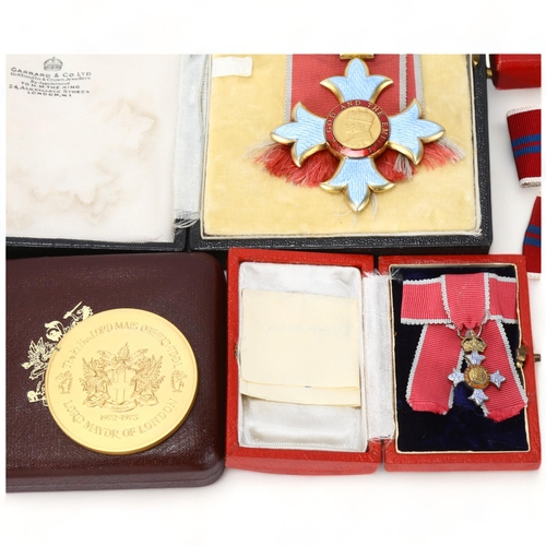 287 - A Commander Of The Order Of The British Empire (C.B.E.) medal inscribed For God and The Empire, toge... 