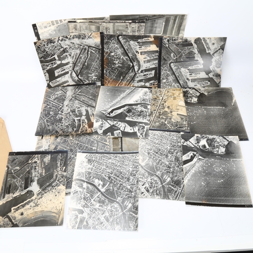 61 - A group of original military aerial reconnaissance photos, some dated 1916 and some of Dunkirk (27)