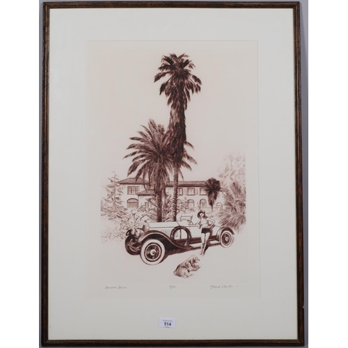 514 - Frank Martin (1921 - 2005), Aurora Drive, etching, signed in pencil, no. 19/50, plated 54cm x 34cm, ... 