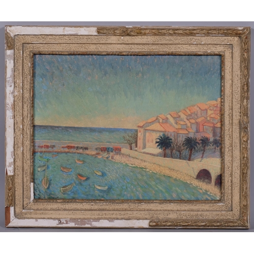 592 - Ellen De Streuve, Mediterranean morning, oil on canvas, 36cm x 46cm, framed