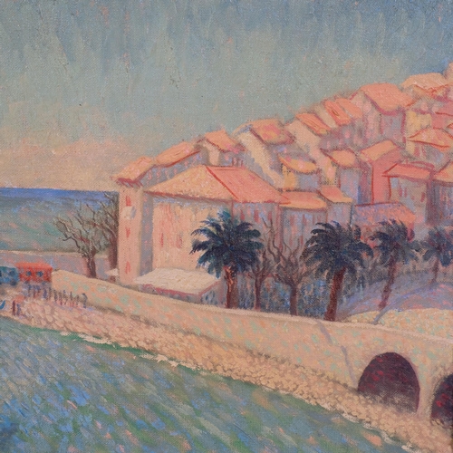 592 - Ellen De Streuve, Mediterranean morning, oil on canvas, 36cm x 46cm, framed