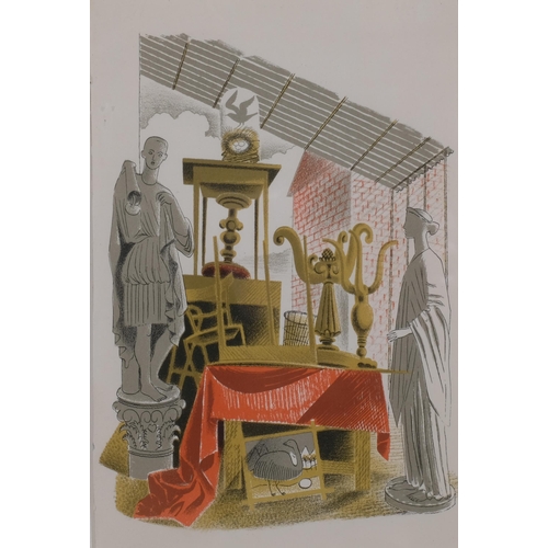 633 - Eric Ravilious (1903-1942), lithograph in colours on paper, Second Hand Furniture and Effects, 22.5c... 