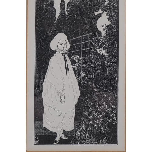 643 - Aubrey Beardsley (1872-1898), original line block print on paper, Frontispiece to The Pierrot of the... 